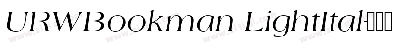 URWBookman LightItal字体转换
